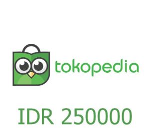 Tokopedia 250000 IDR Подарочная карта ID