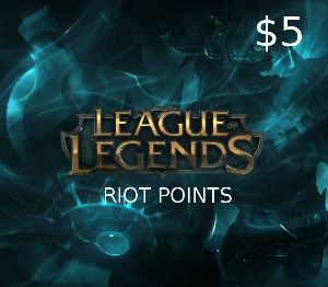 League of Legends 5 USD Предоплаченная RP карта US
