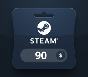 Steam Wallet USD 90 Подарочная карта PK