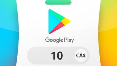 Google Play CAD 10 Подарочная карта CA