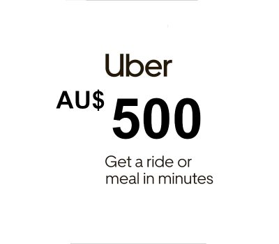 Uber AUD 500 Подарочная карта AU