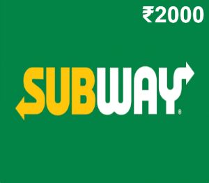 Subway INR 2000 Подарочная карта IN