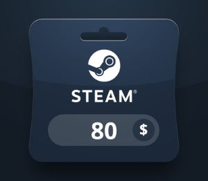 Steam Wallet USD 80 Подарочная карта MV