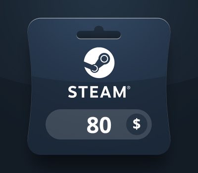 Steam Wallet USD 80 Подарочная карта MV