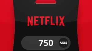 Netflix MXN 750 Подарочная карта MX