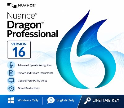 Nuance Dragon Professional Individual 16 Ключ