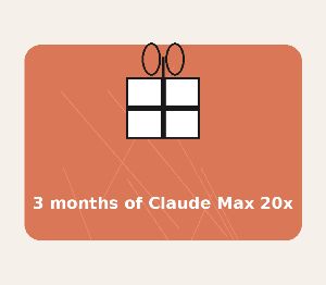 Claude Max 20x — 3 месяца