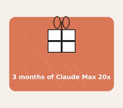 Claude Max 20x — 3 месяца