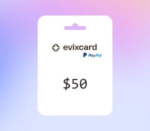 EvixCard PayPal USD 50 Подарочная карта
