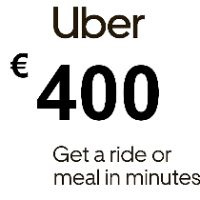 Uber EUR 400 Подарочная карта ES