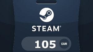 Steam Карта пополнения €105 EU Код активации