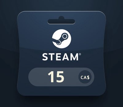 Steam Wallet CAD 15 Подарочная карта