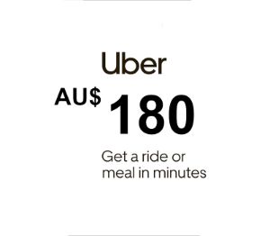 Uber AUD 180 Подарочная карта AU