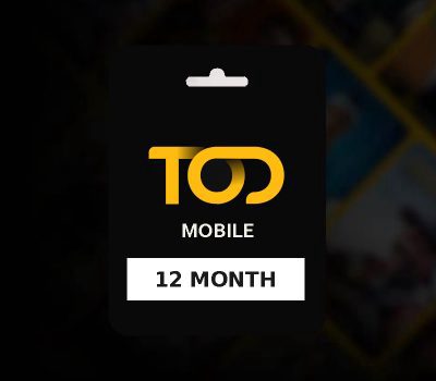 TOD TV Mobile 12 Month Subscription Key AE