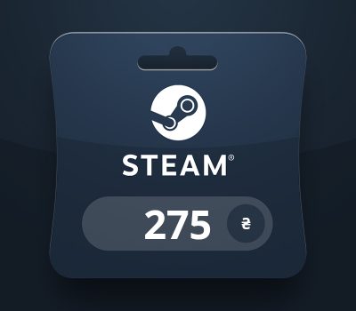 Steam Wallet UAH 275 Подарочная карта UA