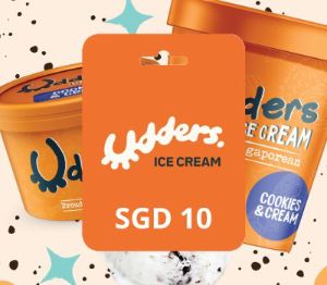 Udders Ice Cream SGD 10 Подарочная карта SG