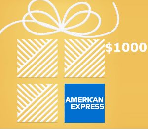 American Express $1000 US Подарочная карта (6 Month Expiration)
