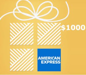 American Express $1000 US Подарочная карта (6 Month Expiration)