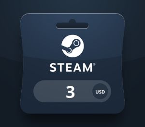 Steam Wallet USD 3 Подарочная карта SR