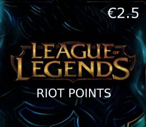 League of Legends 2.5 EUR Предоплаченная RP карта EU