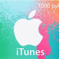 iTunes 1000 руб RU Карта