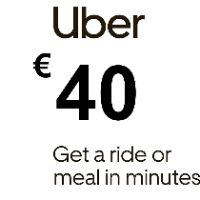 Uber €40 NL Подарочная карта