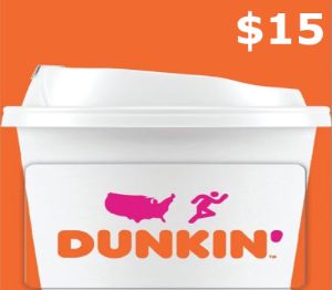 Dunkin Donuts $15 Подарочная карта US