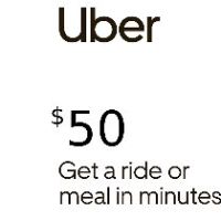 Uber USD 50 Подарочная карта US