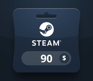 Steam Wallet USD 90 Подарочная карта MV