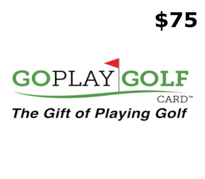 Go Play Golf $75 Подарочная карта US