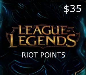 League of Legends 35 USD Предоплаченная RP карта US