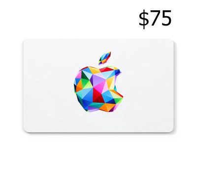 Apple USD 75 Подарочная карта US