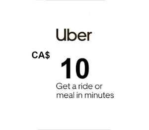 Uber CAD 10 Подарочная карта CA