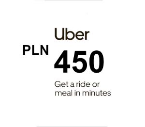 Uber PLN 450 Подарочная карта PL