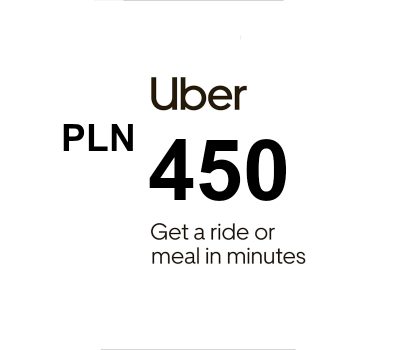 Uber PLN 450 Подарочная карта PL