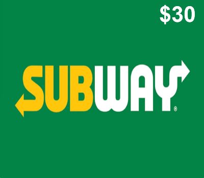 Subway $30 Подарочная карта US