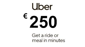 Uber EUR 250 Подарочная карта DE