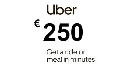 Uber EUR 250 Подарочная карта DE