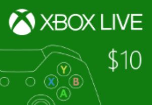 XBOX Live $10 Предоплаченная карта US