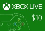 XBOX Live $10 Предоплаченная карта US