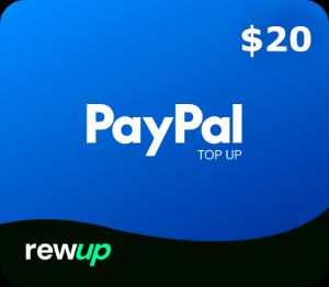 RewUp PayPal USD 20 Gift Card