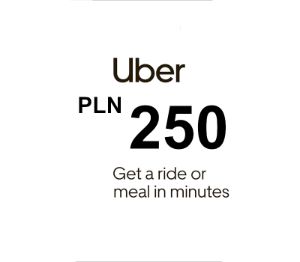 Uber PLN 250 Подарочная карта PL