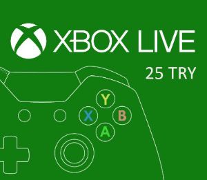 XBOX Live 25 TRY Предоплаченная карта TR