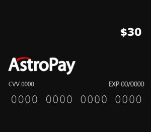 Astropay Карта $30 US