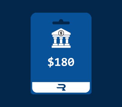 Rewarble Bank Transfer USD 180 Подарочная карта