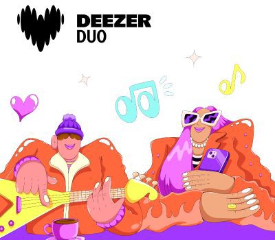 Deezer Duo 1 мес. подписка Voucher FR