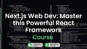 Next.js Web Dev: Master this Powerful React Framework Alpha Academy Code