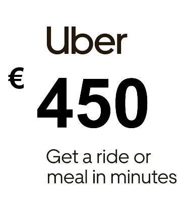 Uber EUR 450 Подарочная карта FR