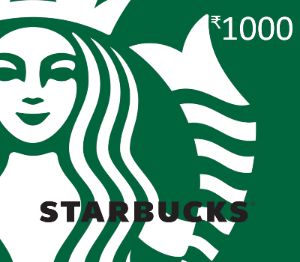 Starbucks 1000 INR Подарочная карта IN