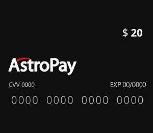 Astropay Карта $20 US